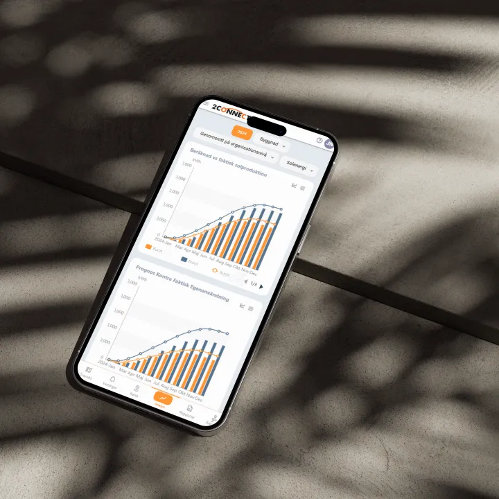 2Connect på en Iphone.